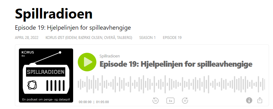Klikk på bildet og lytt til episoden der Hjelpelinjen er gjester 28. april 2022.